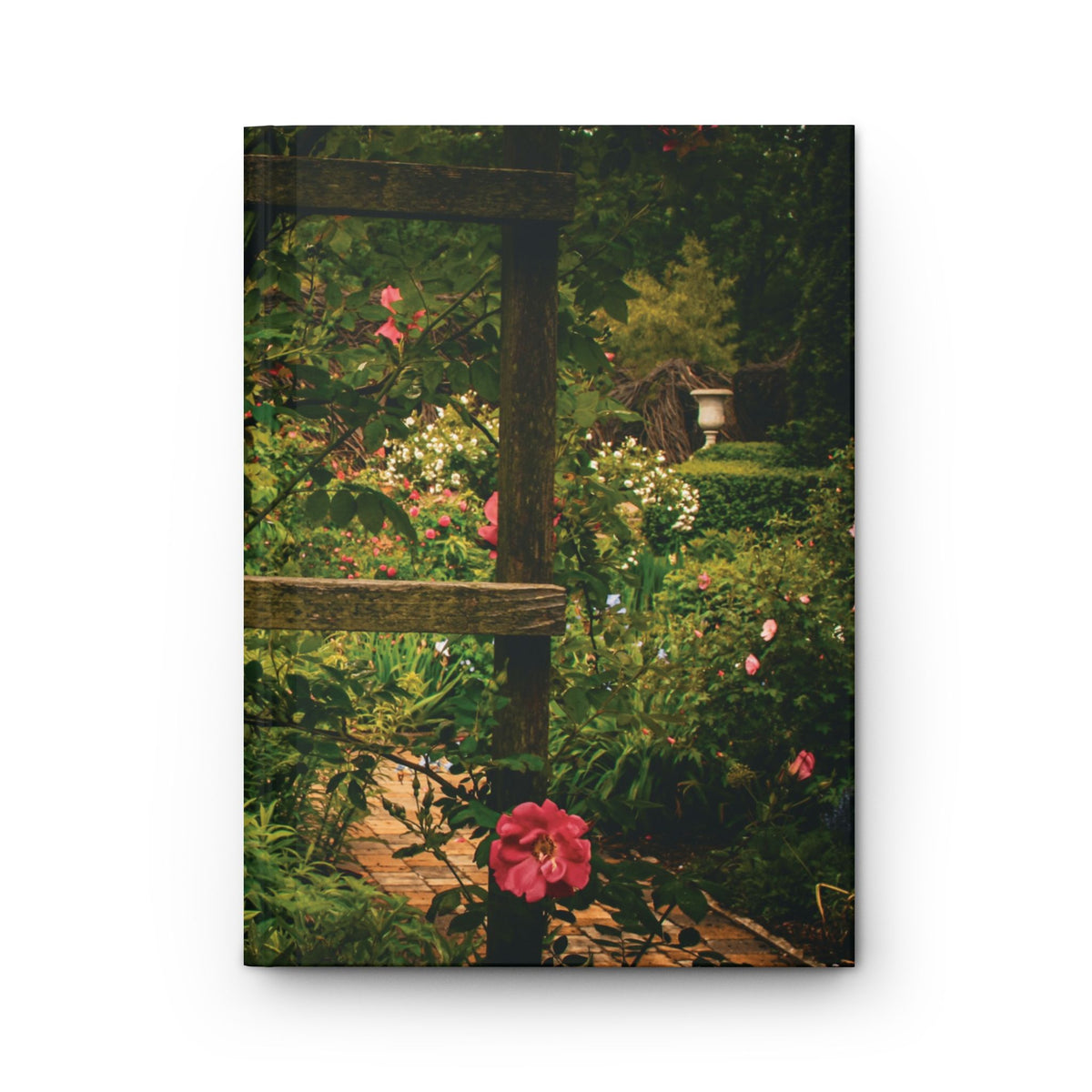 Garden Trellis Hardcover Journal – Floral Cottage Notebook for Nature Lovers