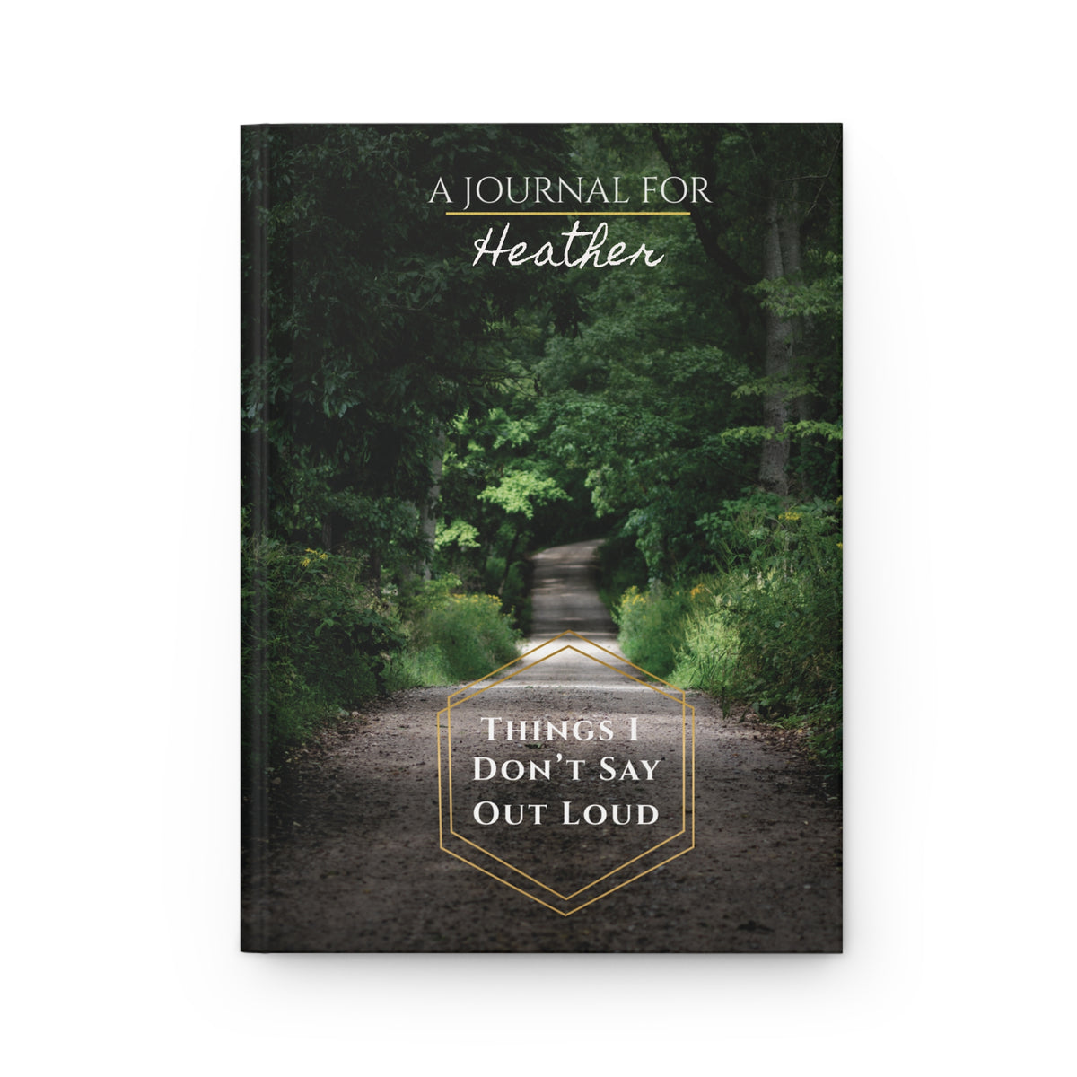 Things I Don’t Say Out Loud — Personalized Forest Hardcover Journal