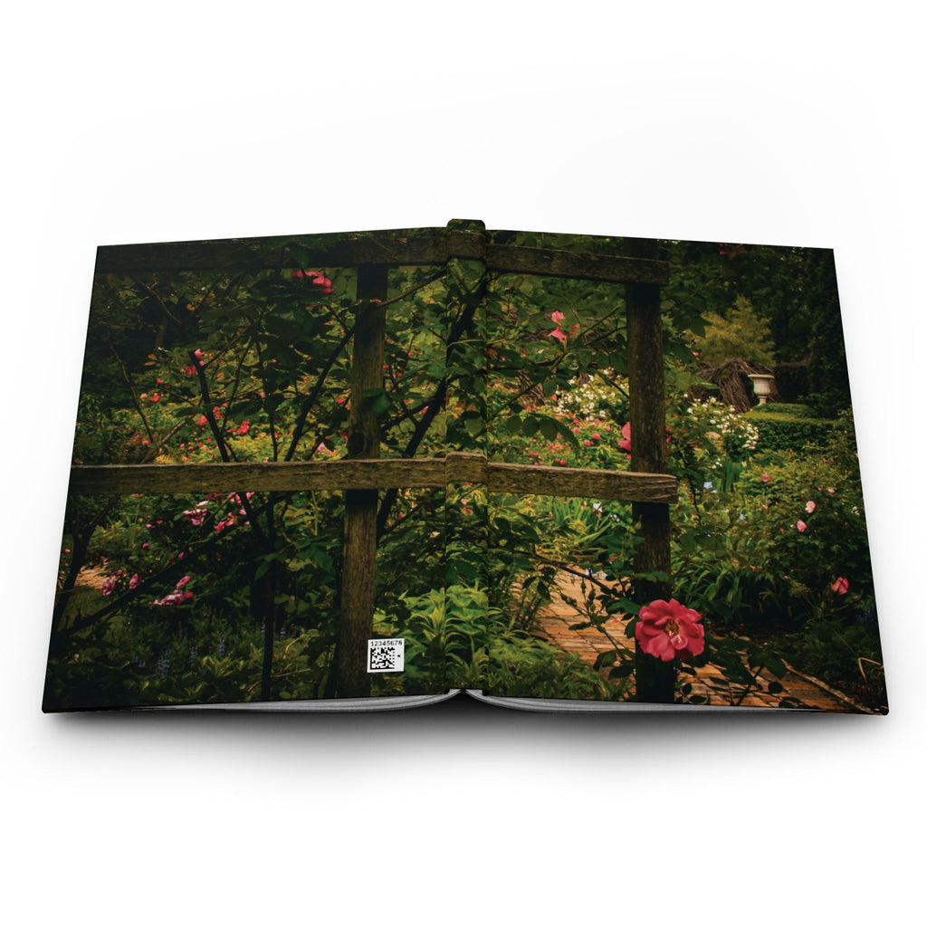 Garden Trellis Hardcover Journal – Floral Cottage Notebook for Nature Lovers
