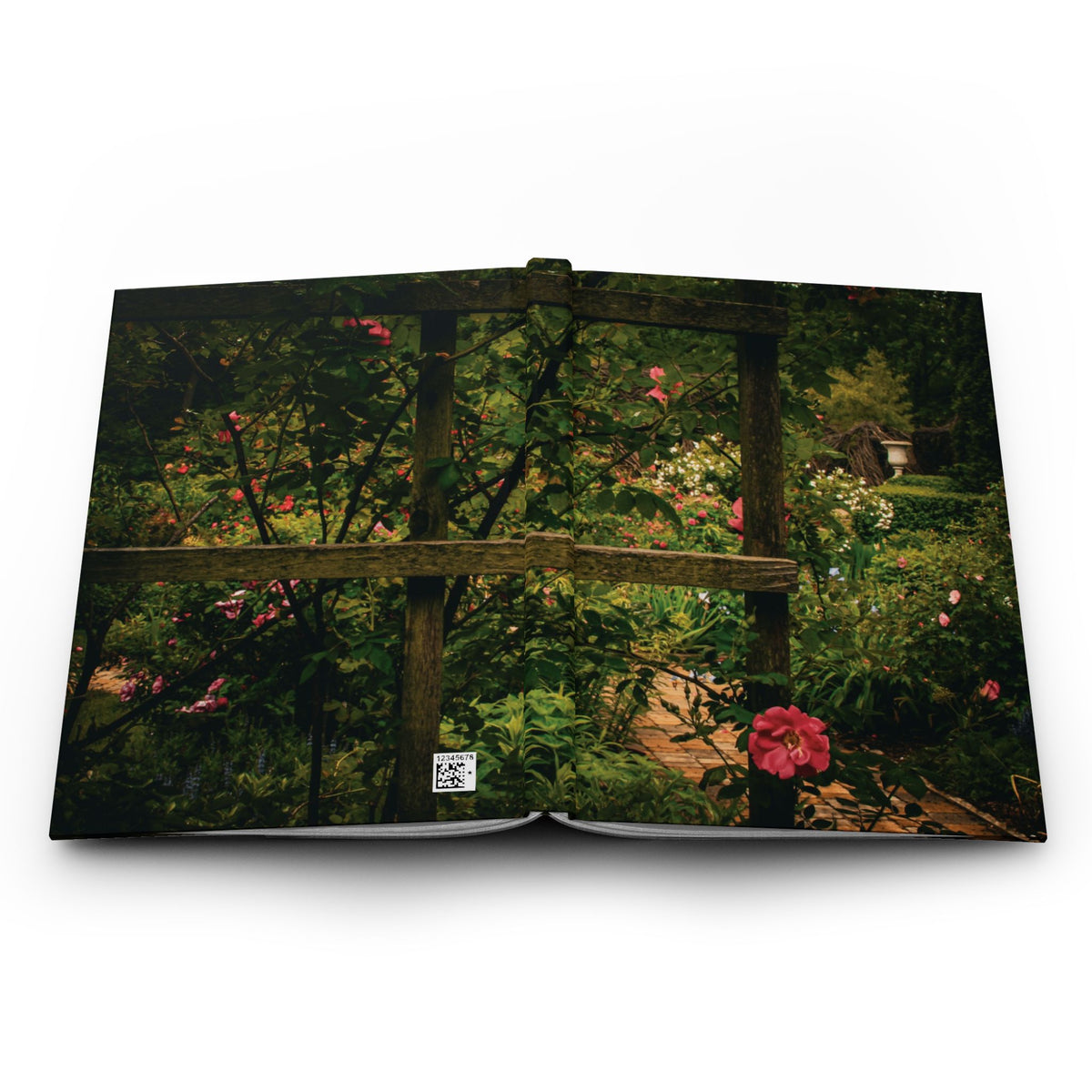 Garden Trellis Hardcover Journal – Floral Cottage Notebook for Nature Lovers