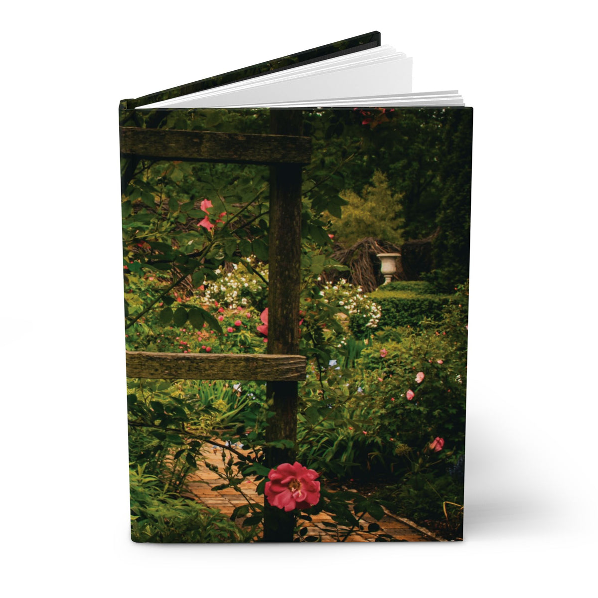 Garden Trellis Hardcover Journal – Floral Cottage Notebook for Nature Lovers